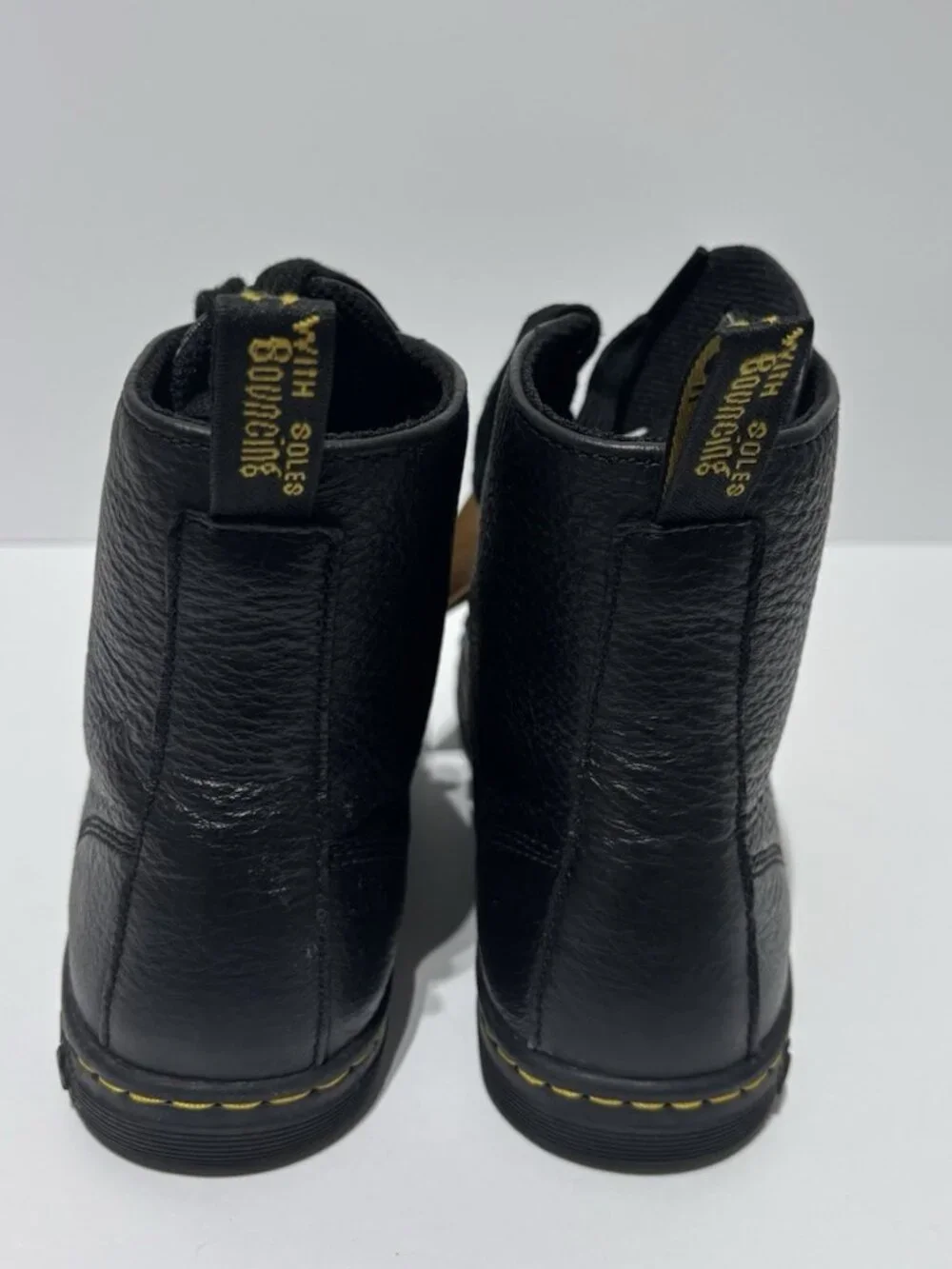 Dr. Martens Women’s Leyton Black Leather Boots, Size 8 M